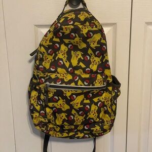 Hanna Andersson Pikachu Backpack - Black and Yellow